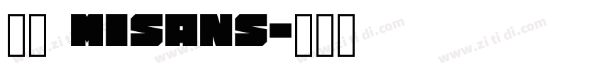 小米 MiSans字体转换